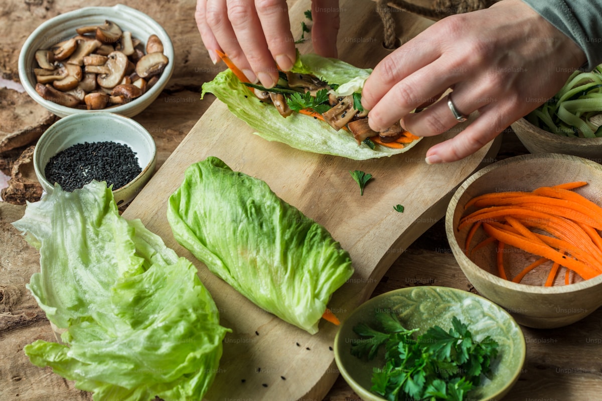 Quinoa Chicken Lettuce Wraps