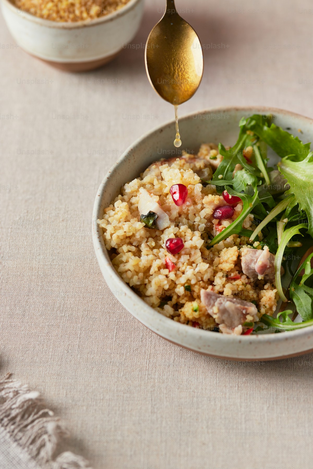 Roasted Garlic Quinoa Pilaf